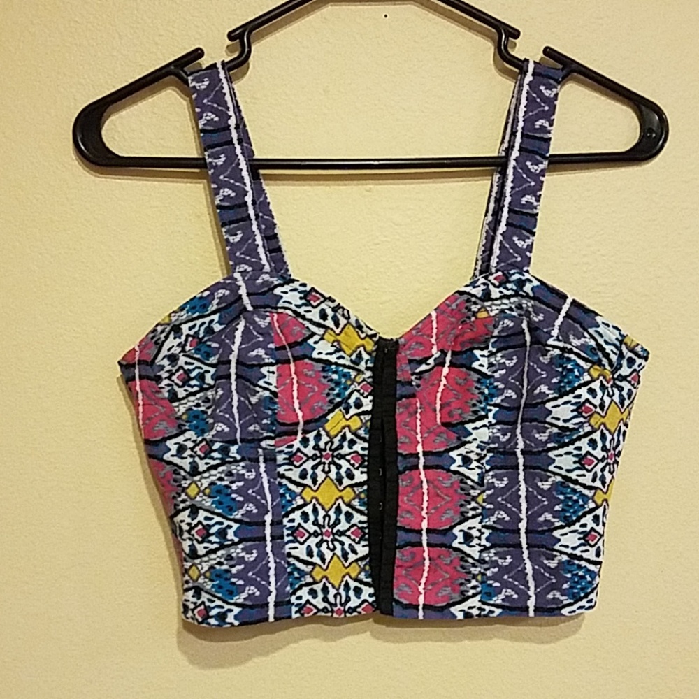 Tribal Print crop top